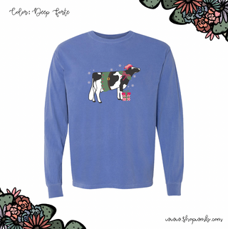 Elf Dairy Cow LONG SLEEVE T-Shirt (S-3XL) - Multiple Colors!