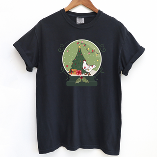 Green Snow Globe Chicken ComfortWash/ComfortColor T-Shirt (S-4XL) - Multiple Colors!