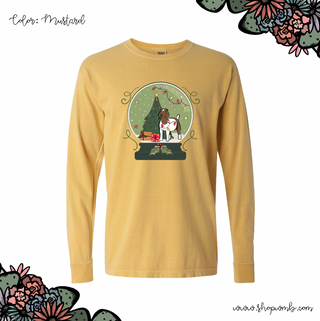 Green Snow Globe Goat LONG SLEEVE T-Shirt (S-3XL) - Multiple Colors!