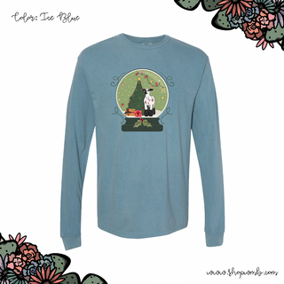 Green Snow Globe Lamb LONG SLEEVE T-Shirt (S-3XL) - Multiple Colors!