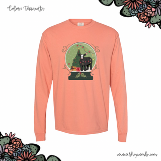 Green Snow Globe Cattle LONG SLEEVE T-Shirt (S-3XL) - Multiple Colors!