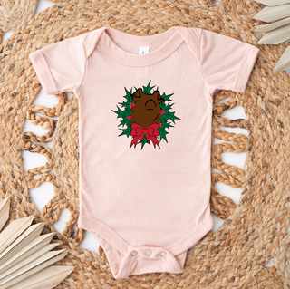 Duroc Pig Christmas Wreath One Piece/T-Shirt (Newborn - Youth XL) - Multiple Colors!