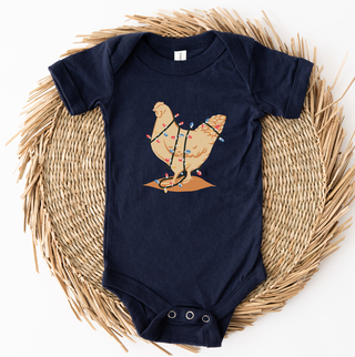 Chicken Christmas Light One Piece/T-Shirt (Newborn - Youth XL) - Multiple Colors!