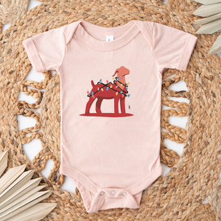 Goat Christmas Light One Piece/T-Shirt (Newborn - Youth XL) - Multiple Colors!