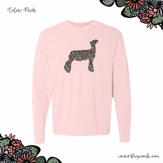 Colorful Cheetah Lamb LONG SLEEVE T-Shirt (S-3XL) - Multiple Colors!