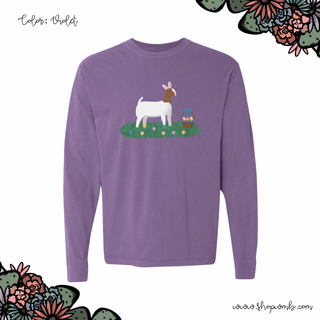 Easter Goat LONG SLEEVE T-Shirt (S-3XL) - Multiple Colors!