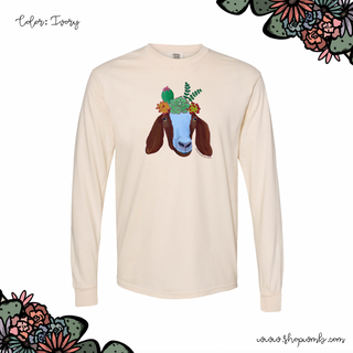 GOAT FLOWER LONG SLEEVE T-Shirt (S-3XL) - Multiple Colors!