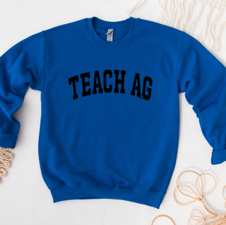 Varsity Teach AG BLACK INK Crewneck (S-3XL) - Multiple Colors!