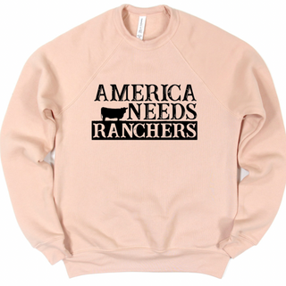 America Needs Ranchers Crewneck (S-3XL) - Multiple Colors!