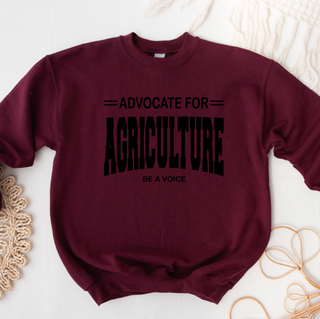 UPL - Advocate for Agriculture Be A Voice BLACK INK Crewneck (S-3XL) - Multiple Colors!