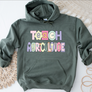 Pastel Teach Agriculture Hoodie (S-3XL) Unisex - Multiple Colors!