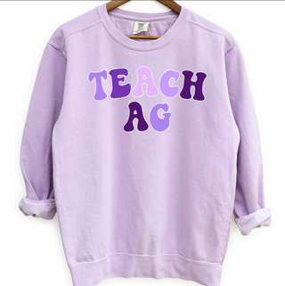 Purple Teach Ag Crewneck (S-3XL) - Multiple Colors!