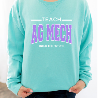 Teach Ag Mech Build The Future Purple Crewneck (S-3XL) - Multiple Colors!