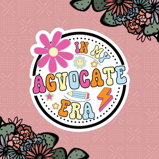 Groovy In My Agvocate Era Sticker