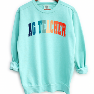 Varsity Ag Teacher Color Crewneck (S-3XL) - Multiple Colors!