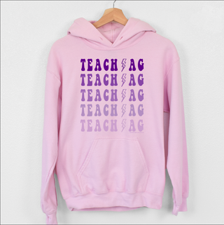 Teach Ag Bolt Purple Hoodie (S-3XL) Unisex - Multiple Colors!