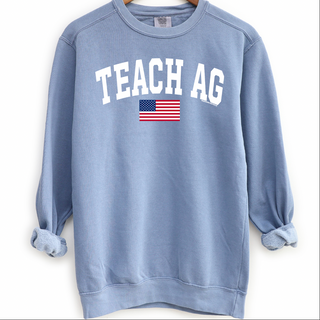 Teach Ag Flag Crewneck (S-3XL) - Multiple Colors!