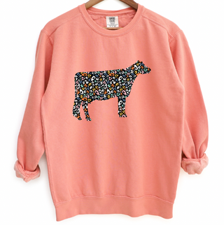 Colorful Cheetah Dairy Cow Crewneck (S-3XL) - Multiple Colors!