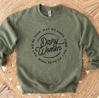 Dairy Women Circle Crewneck (S-3XL) - Multiple Colors!