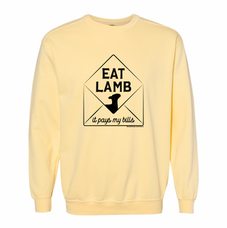 Eat Lamb It Pays My Bills Crewneck (S-3XL) - Multiple Colors!