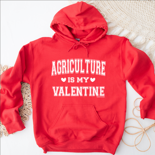 Agriculture is My Valentine WHITE INK Hoodie (S-3XL) Unisex - Multiple Colors!