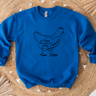 Chicken Cuts Crewneck (S-3XL) - Multiple Colors!