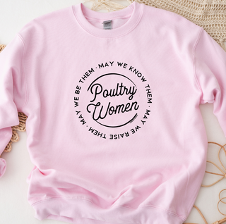 Poultry Women Circle Crewneck (S-3XL) - Multiple Colors!