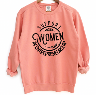 Support Women in Entrepreneurship Crewneck (S-3XL) - Multiple Colors!