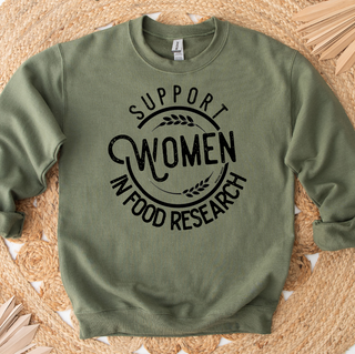 Support Women in Food Research Crewneck (S-3XL) - Multiple Colors!