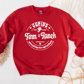 Cupid Farm & Ranch WHITE INK Crewneck (S-3XL) - Multiple Colors!