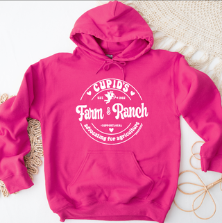 Cupid Farm & Ranch WHITE INK Hoodie (S-3XL) Unisex - Multiple Colors!