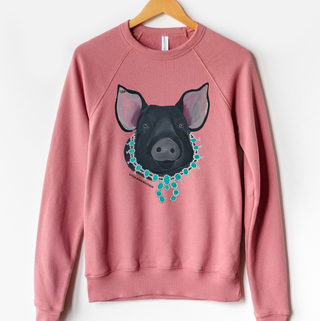 Hampshire Pig Squash Blossom Crewneck (S-3XL) - Multiple Colors!