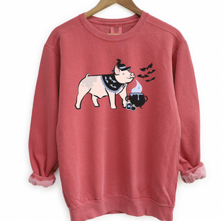 Witch Pig Crewneck (S-3XL) - Multiple Colors!