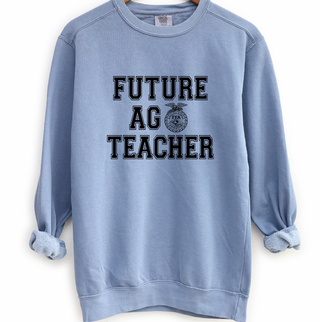 Future Ag Teacher Emblem Crewneck (S-3XL) - Multiple Colors!