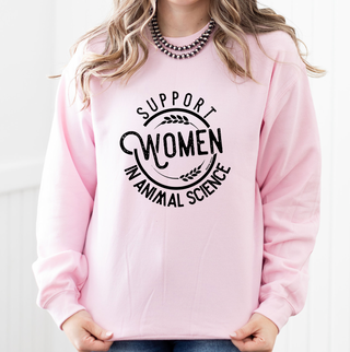 Support Women in Animal Science Crewneck (S-3XL) - Multiple Colors!