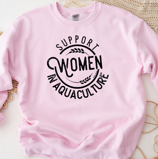 Support Women in Aquaculture Crewneck (S-3XL) - Multiple Colors!