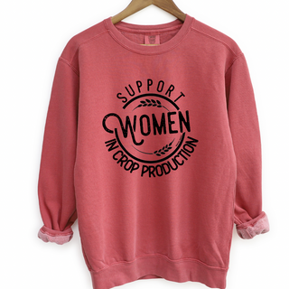 Support Women in Crop Production Crewneck (S-3XL) - Multiple Colors!