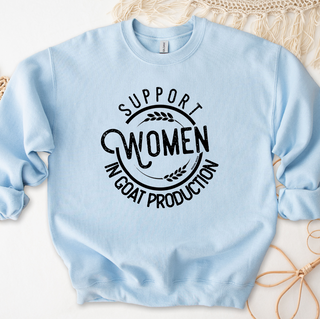 Support Women in Goat Production Crewneck (S-3XL) - Multiple Colors!