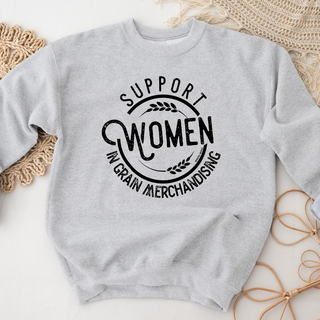 Support Women in Grain Merchandising Crewneck (S-3XL) - Multiple Colors!