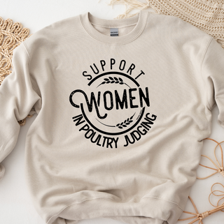 Support Women in Poultry Judging Crewneck (S-3XL) - Multiple Colors!