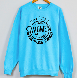 Support Women in Soil & Crop Sciences Crewneck (S-3XL) - Multiple Colors!