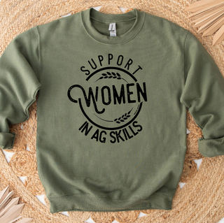 Support Women in Ag Skills Crewneck (S-3XL) - Multiple Colors!