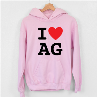 I Heart Ag Hoodie (S-3XL) Unisex - Multiple Colors!