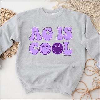 Purple Ag Is Cool Crewneck (S-3XL) - Multiple Colors!