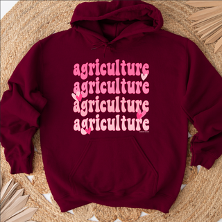 Hearts Valentine Agriculture Hoodie (S-3XL) Unisex - Multiple Colors!