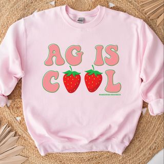 Strawberry Ag Is Cool Crewneck (S-3XL) - Multiple Colors!