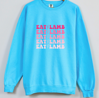 Eat Lamb Pink Lightning Bolt Crewneck (S-3XL) - Multiple Colors!