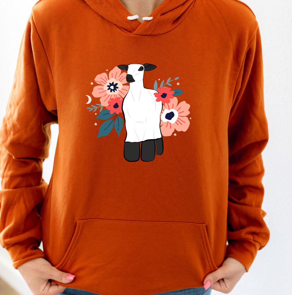 Floral Witch Lamb Hoodie (S-3XL) Unisex - Multiple Colors!