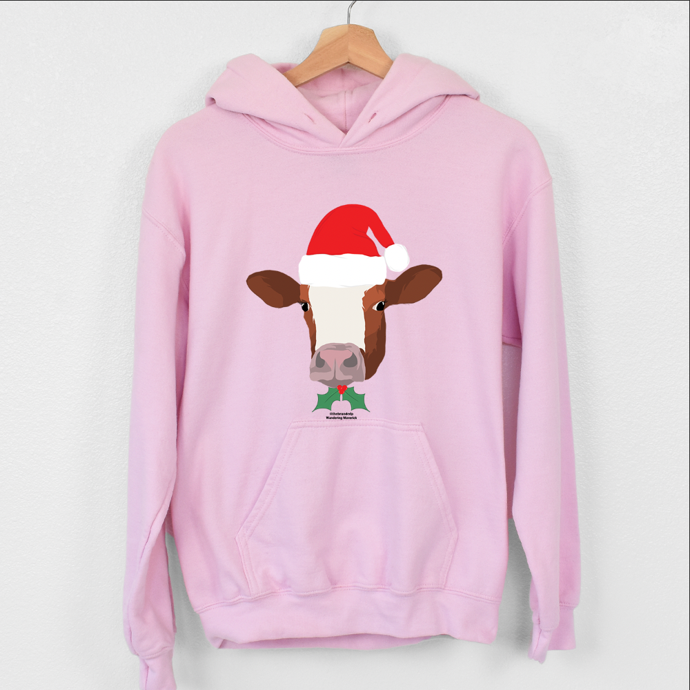 Christmas Spirit Cow Hoodie (S-3XL) Unisex - Multiple Colors!