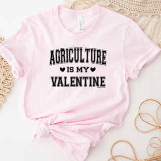 Agriculture Is My Valentine BLACK INK T-Shirt (XS-4XL) - Multiple Colors!